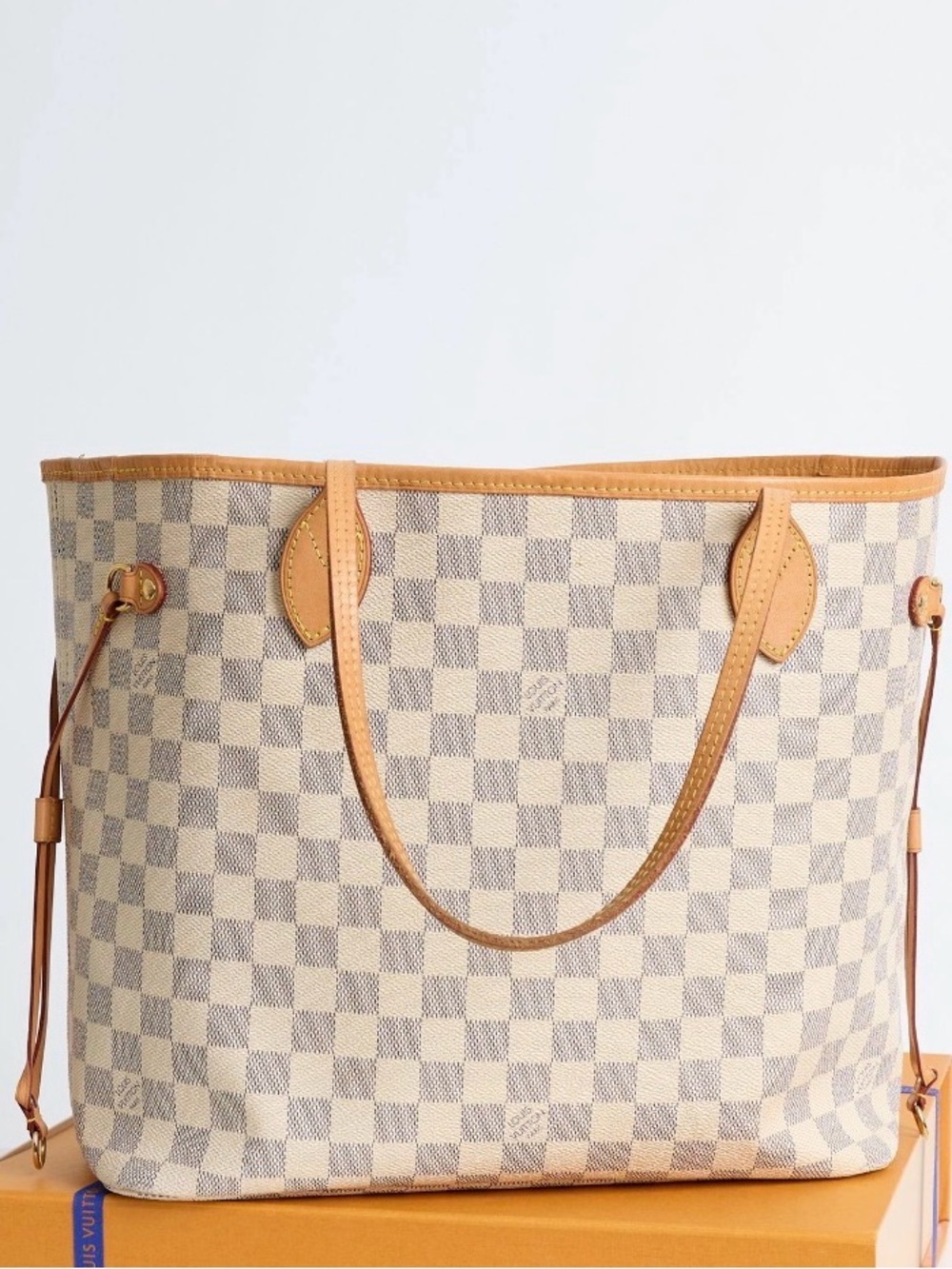 Louis Vuitton Neverfull Damier Azur Canvas Tote